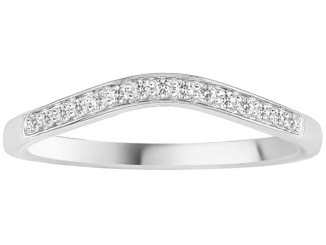 Trouwring briljant - goud 18 kt met briljant | J&A Collectie
