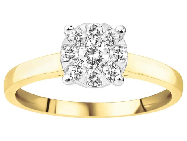 Ring - goud 18 kt met briljant | J&A Collectie