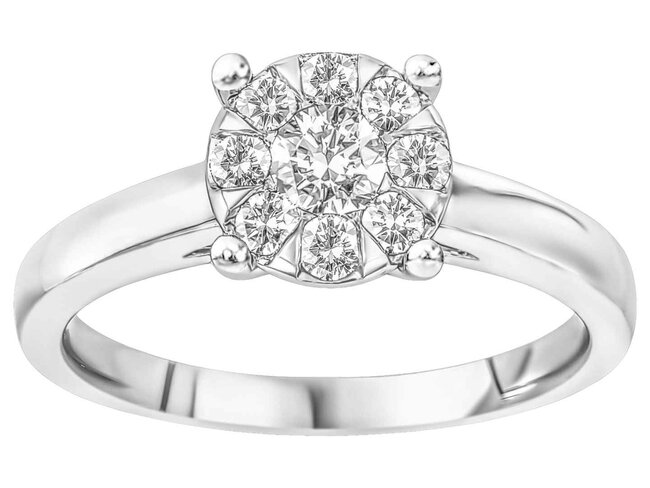 Ring - goud 18 kt met briljant | J&A Collectie