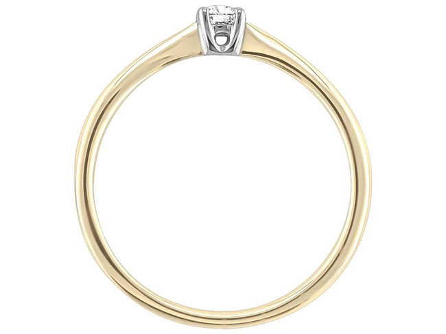 Ring - goud 18 kt met briljant | J&A Collectie