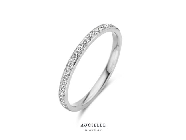 Ring Zirkonium - goud | Aucielle