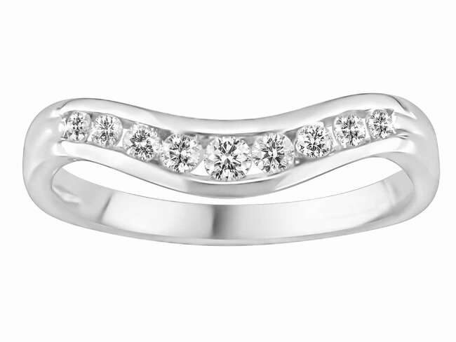 Trouwring briljant - goud 18 kt met briljant | J&A Collectie
