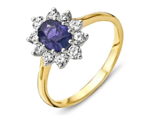 ring briljant - goud 18 kt met briljant | J&A Collectie