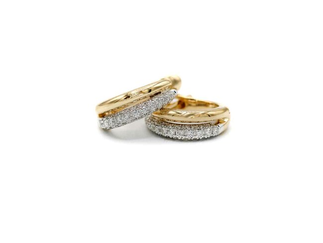 oorring briljant - goud | Elegance