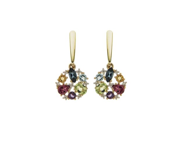 oorring briljant - goud | Taste of Luxury