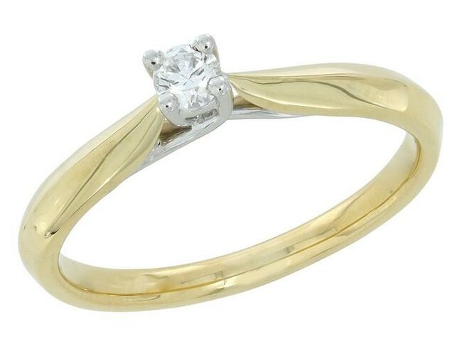 Ring - goud 18 kt met briljant | J&A Collectie