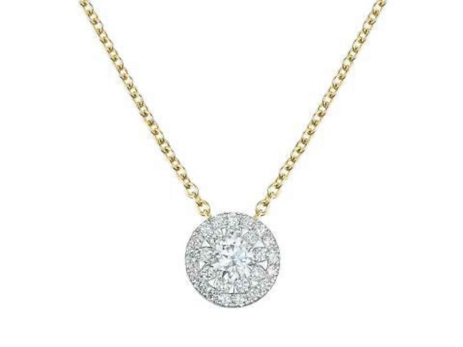 ketting - goud 18 kt met briljant | BDB Collection