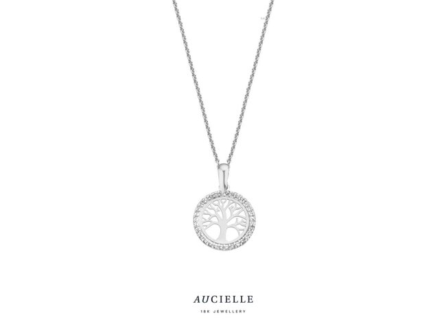 hanger zirkonium - goud | Aucielle