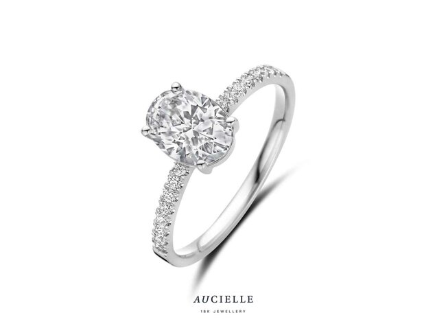 Ring Zirkonium - goud | Aucielle