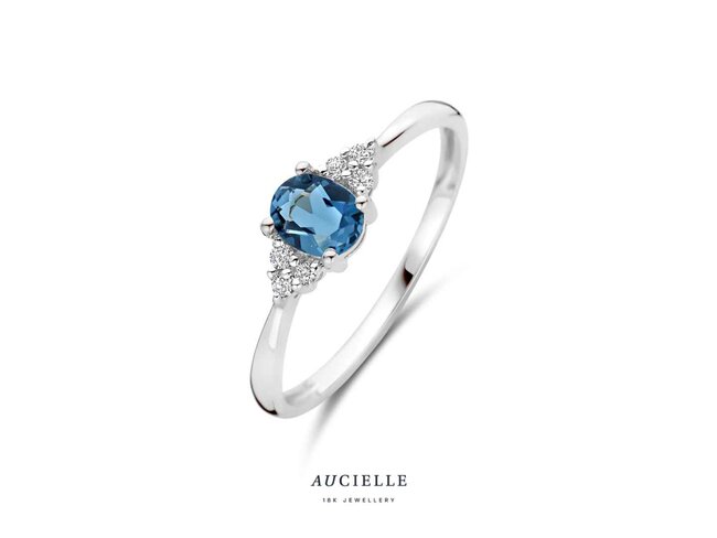 Ring Zirkonium - goud | Aucielle