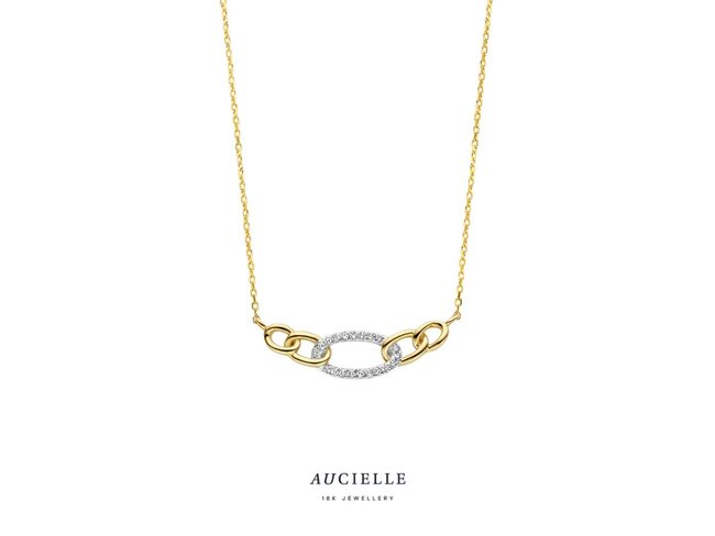 collier briljant - goud | Aucielle