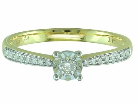 Ring - goud 18 kt met briljant | J&A Collectie