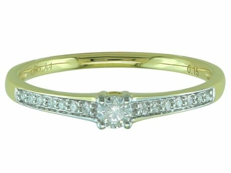 Ring - goud 18 kt met briljant | J&A Collectie