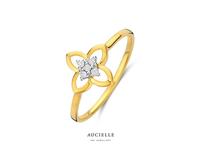 ring briljant - goud | Aucielle