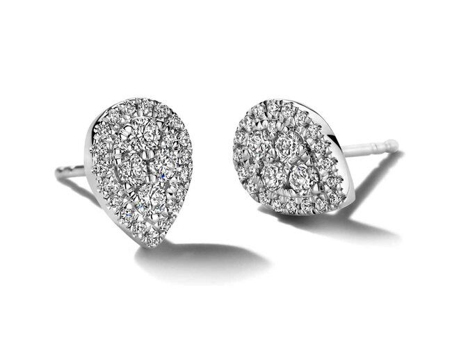 oorring briljant - goud 18 kt met briljant | Elegance