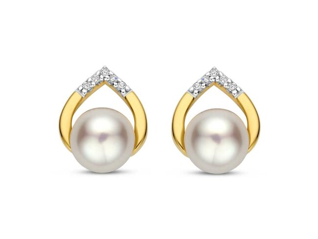 oorring briljant - goud | You & Me