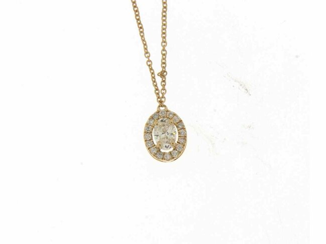 collier briljant - goud 18 kt met briljant | Taste of Luxury