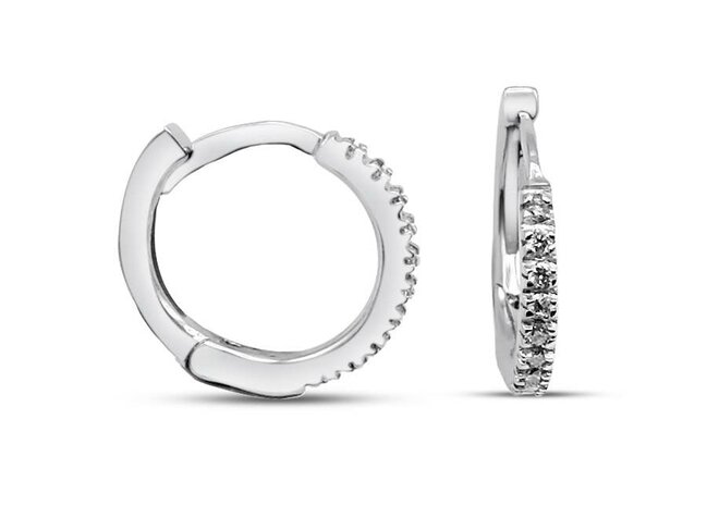 oorring briljant - goud | Elegance