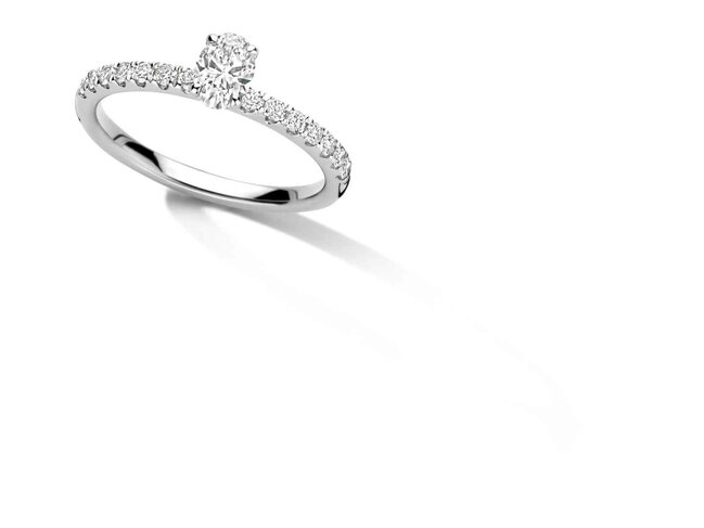 ring briljant - goud 18 kt met briljant | Elegance