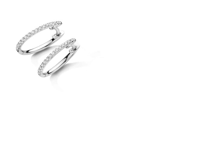 oorring briljant - goud | Elegance