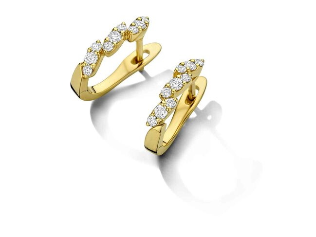 oorring briljant - goud | Elegance