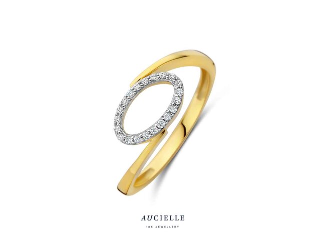 Ring Zirkonium - goud | Aucielle
