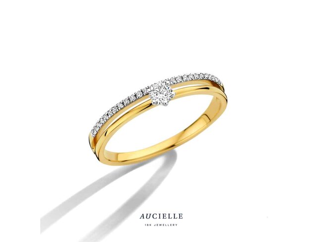 ring briljant - goud | Aucielle
