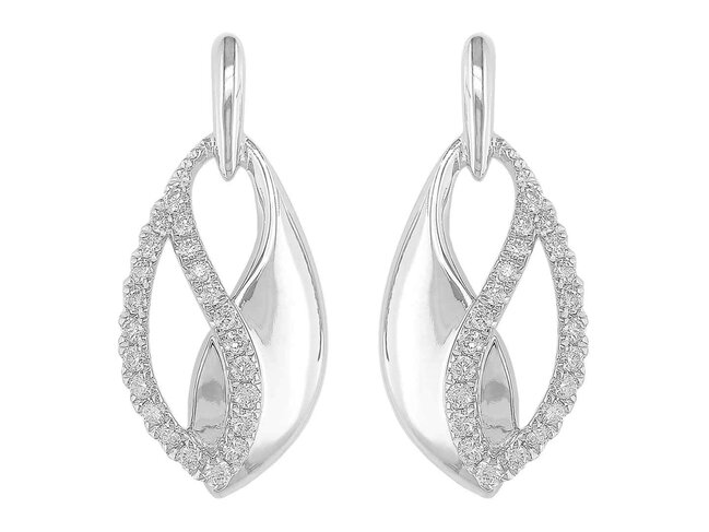 oorring briljant - goud 18 kt met briljant | J&A Collectie