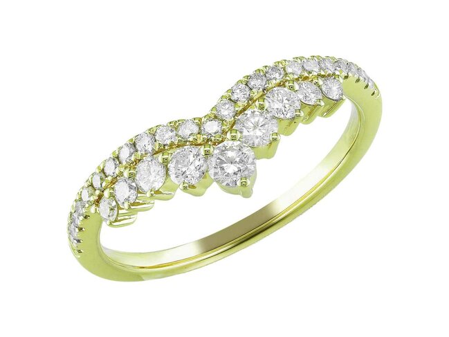 ring briljant - goud 18 kt met briljant | J&A Collectie