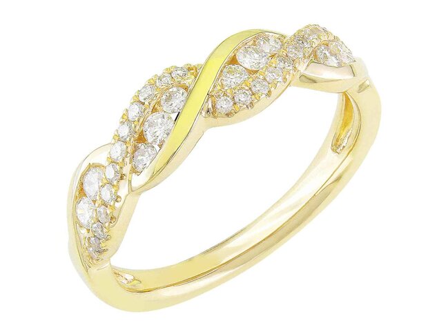 ring briljant - goud 18 kt met briljant | J&A Collectie