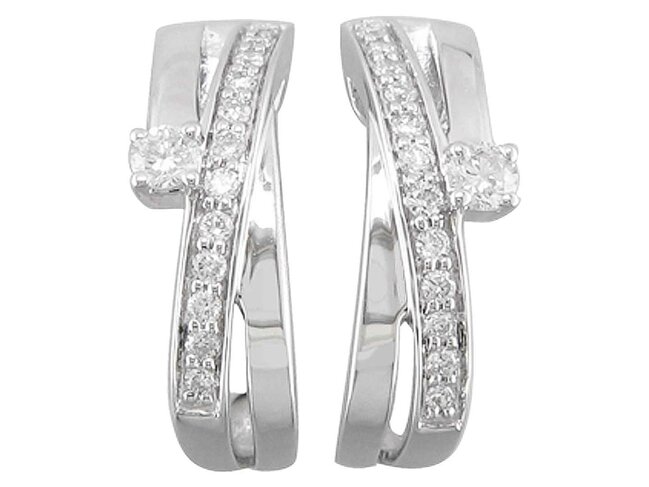 oorring briljant - goud 18 kt met briljant | J&A Collectie