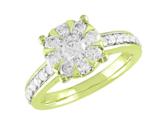 Ring - goud 18 kt met briljant | J&A Collectie