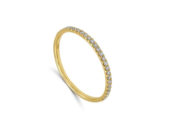 Trouwring briljant - goud | Elegance