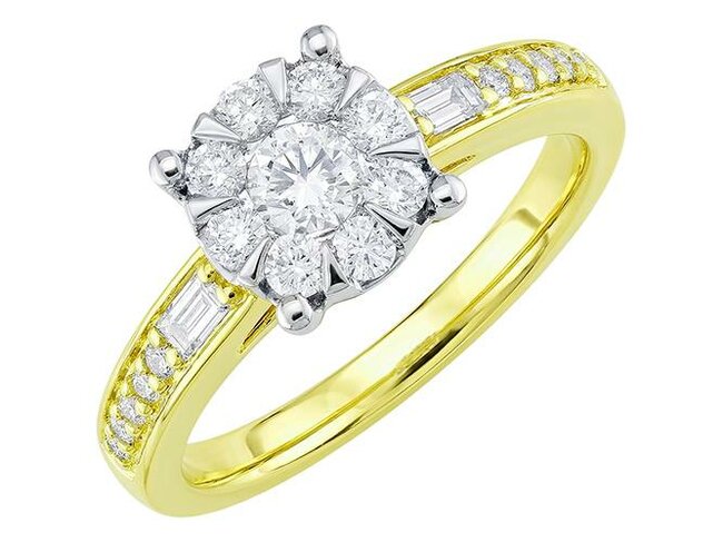 Ring - goud 18 kt met briljant | J&A Collectie