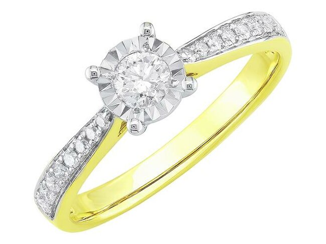 Ring - goud 18 kt met briljant | J&A Collectie