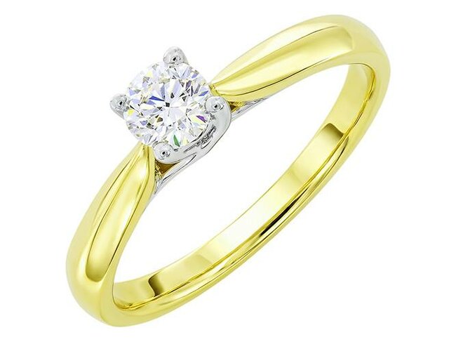 Ring - goud 18 kt met briljant | J&A Collectie