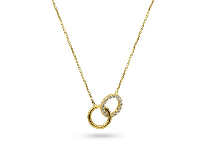 collier zirconium - goud | Buffilor