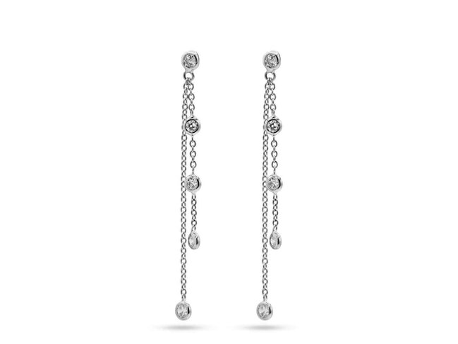 oorring zirkonium - goud | Buffilor