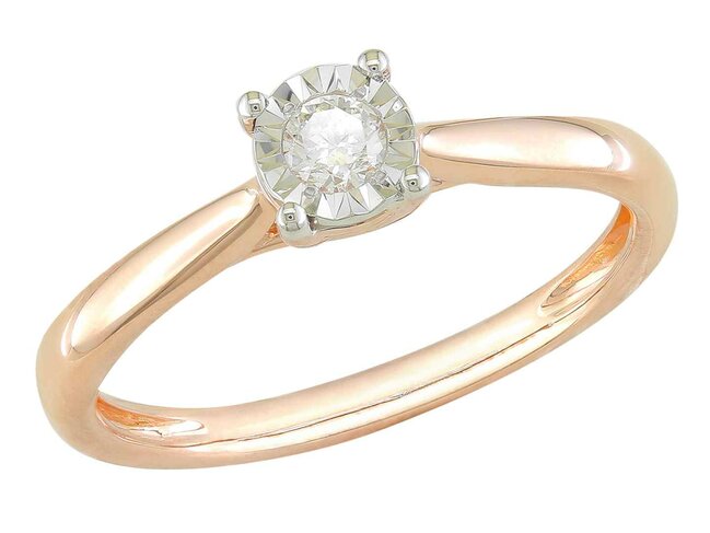 Ring - goud 18 kt met briljant | J&A Collectie