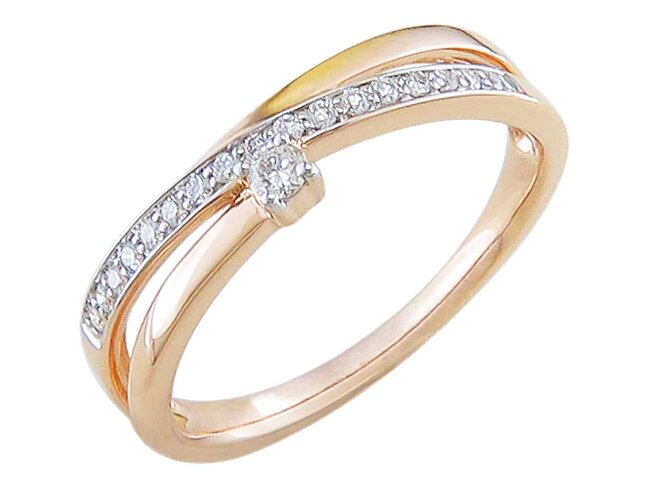 Ring - goud 18 kt met briljant | J&A Collectie