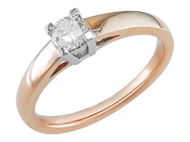 Ring - goud 18 kt met briljant | J&A Collectie