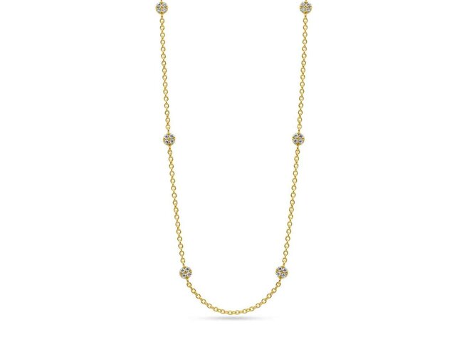 collier zirconium - goud | Buffilor