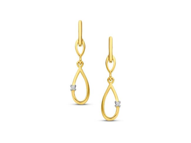 oorring briljant - goud | You & Me