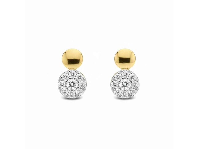 oorring briljant - goud | Elegance