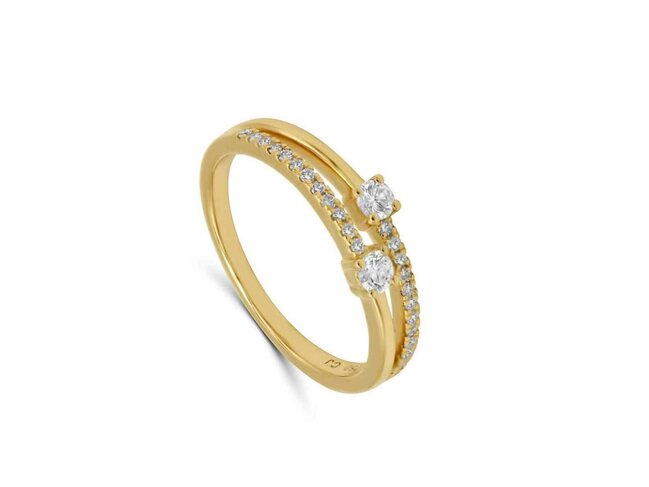 ring briljant - goud 18 kt met briljant | Elegance