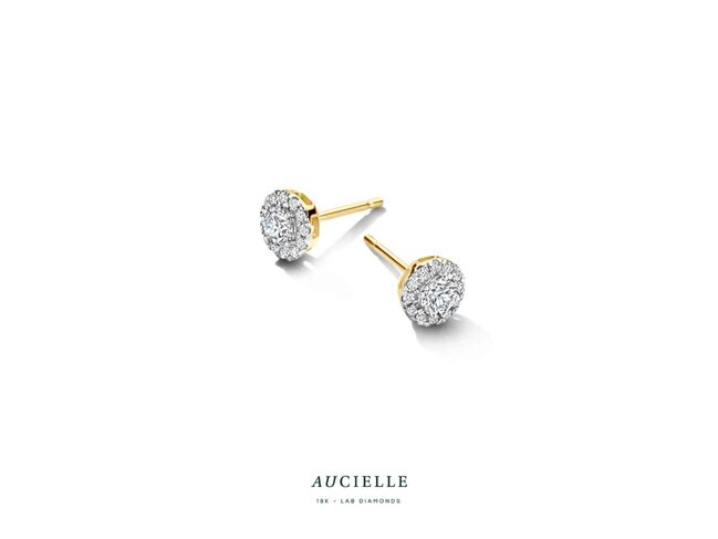 oorring briljant - Aucielle LAB Diamond | Goud 18k & LAB-Diamant