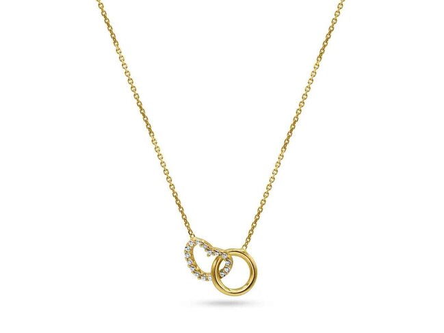 collier zirconium - goud | Buffilor