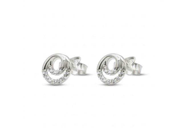 oorring zirkonium - goud | Buffilor