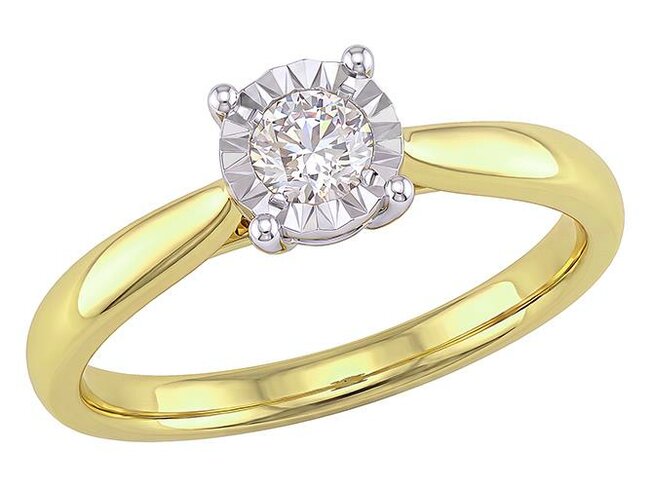 Ring - goud 18 kt met briljant | J&A Collectie
