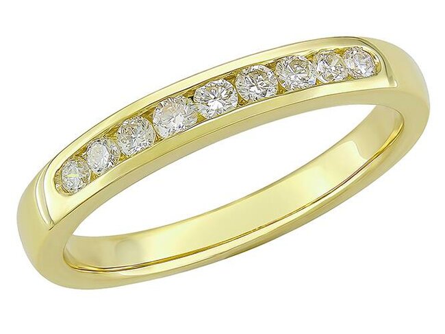 Trouwring briljant - goud 18 kt | J&A Collectie